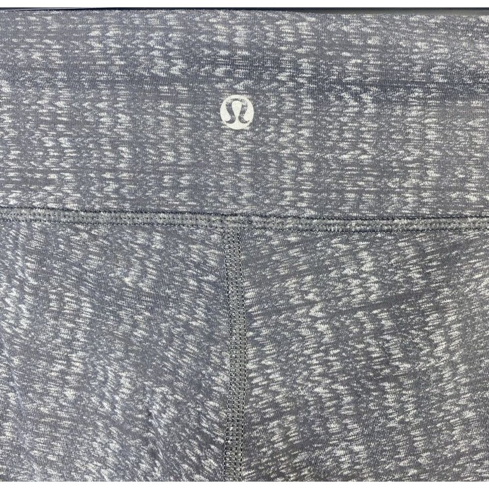 Lululemon Wunder Under Crop Leggings Gray Womens Fits Small Multi No Size Dot